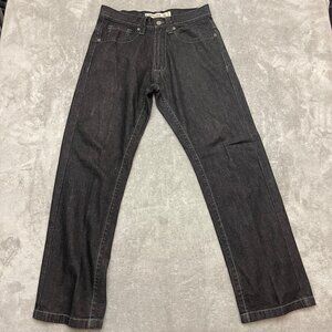 Smoke Rise Jeans Mens 32x32 Black Denim Straight Leg